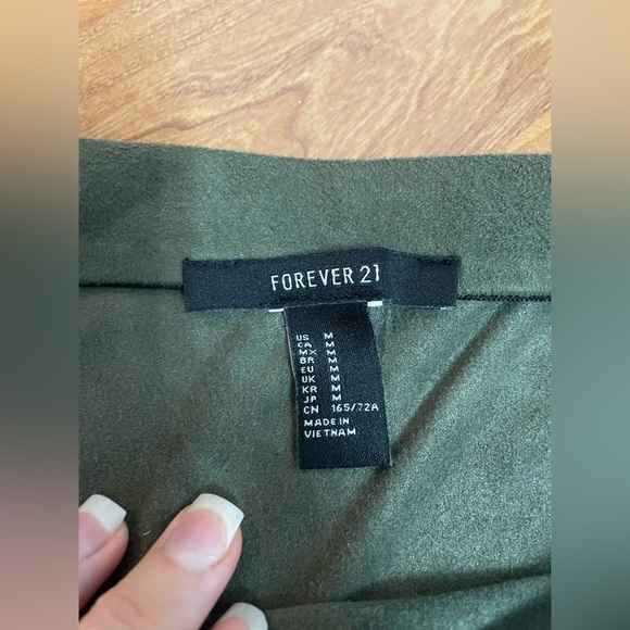 Forever 21 Olive Skater Skirt - Picture 3 of 6